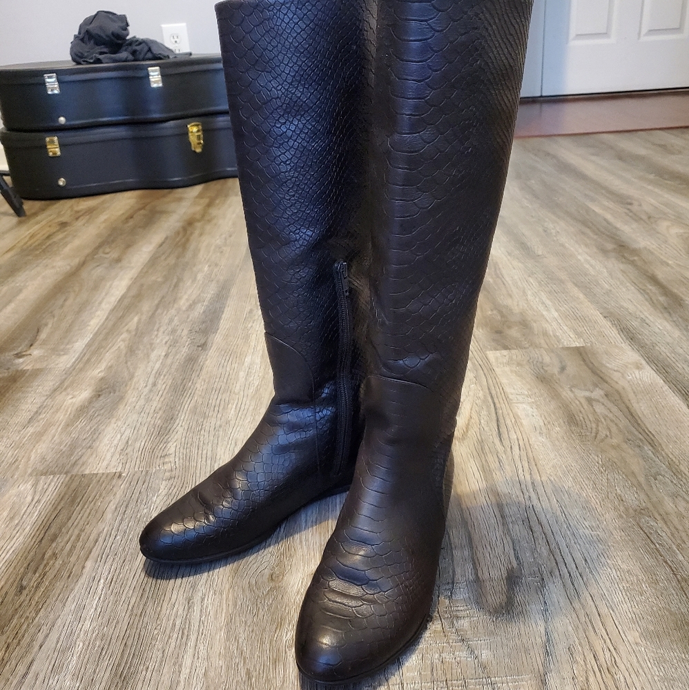 Stuart Weitzman Hidden Wedge Knee High Boot - image 1